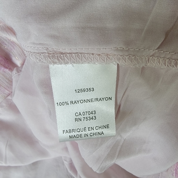 NEW House Of Harlow 1960 Lilac 100% Rayon Gauze Tiered Flowy Summer Dress Sz XS - Picture 10 of 12